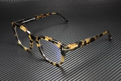 Tom Ford FT5542-B 056 Havana Clear Lens Plastic 50 mm Men